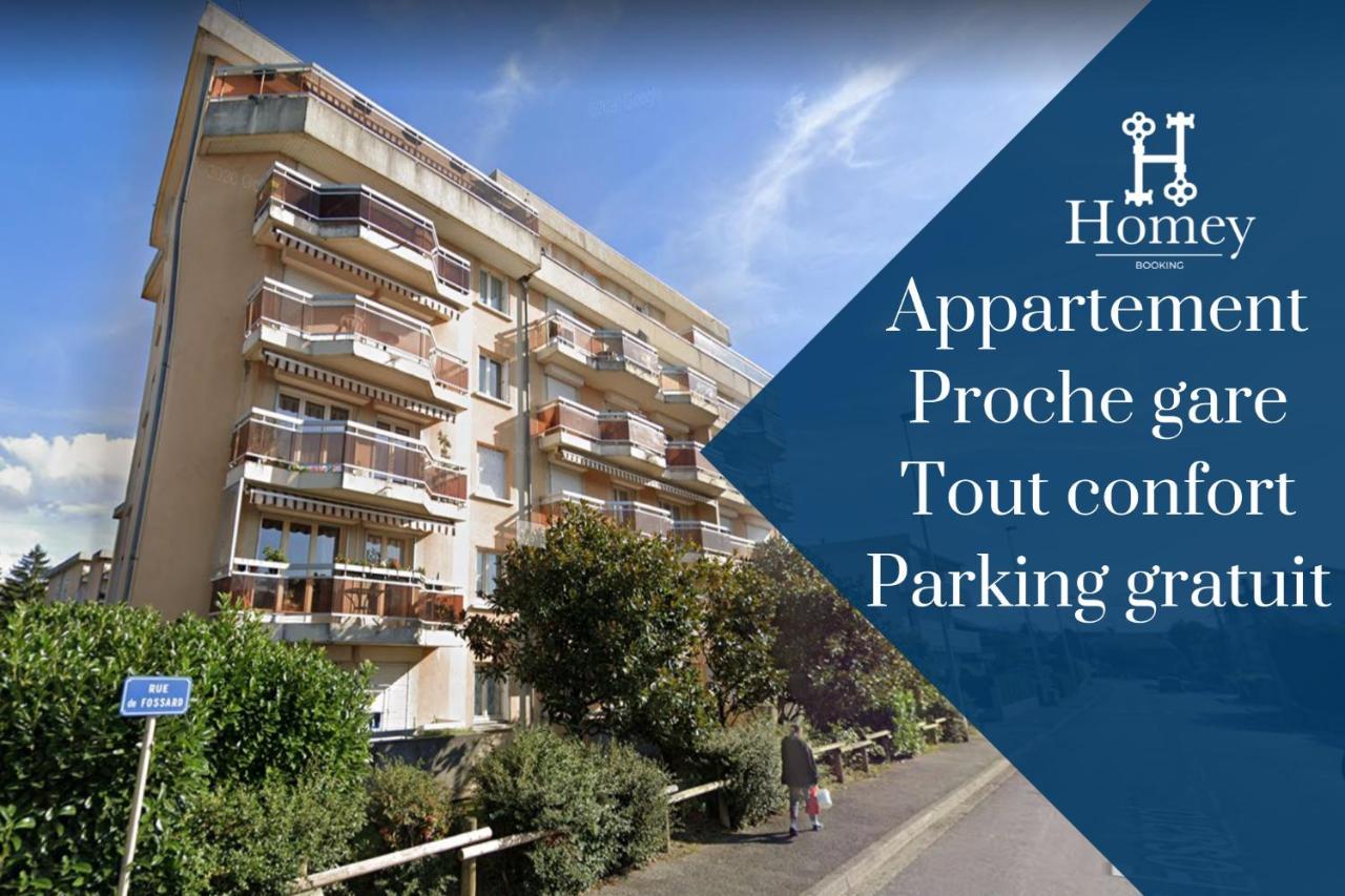 Homey Wood - New - Appartement Avec Une Chambre - Parking Prive Gratuit - Balcon Prive - A 5 Min De La Gare Pour Rejoindre Geneve Annemasse Eksteriør bilde